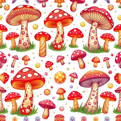 Artistic Magic Mushroom Gummies Patterns