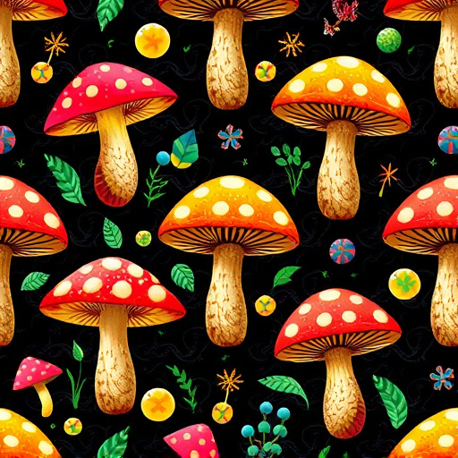 Artistic Magic Mushroom Gummies Patterns