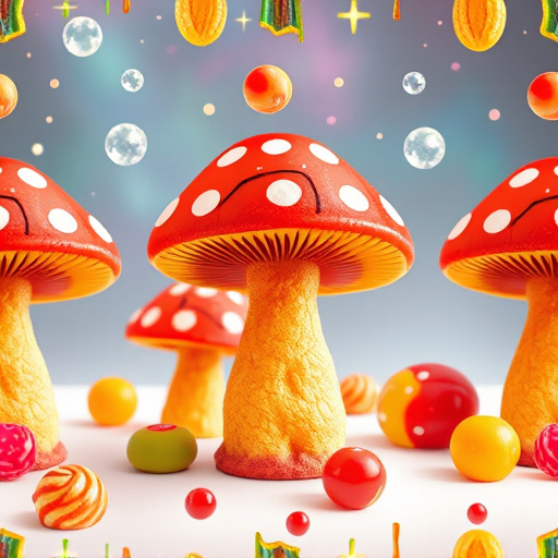 Artistic Magic Mushroom Gummies Patterns