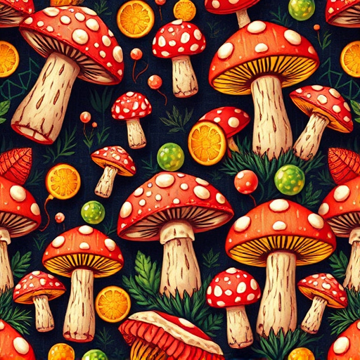 Artistic Magic Mushroom Gummies Patterns