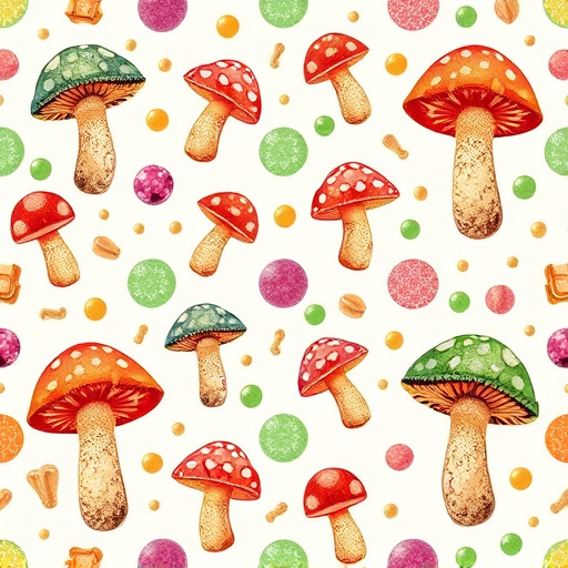 Artistic Magic Mushroom Gummies Patterns