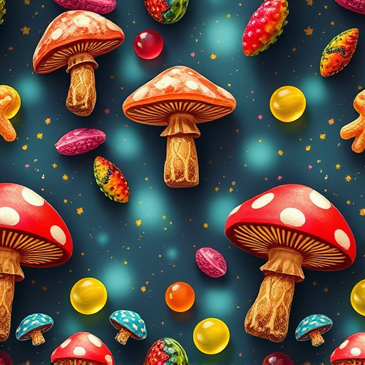 Artistic Magic Mushroom Gummies Patterns