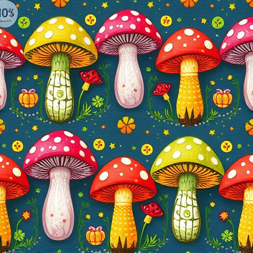 Artistic Magic Mushroom Gummies Patterns