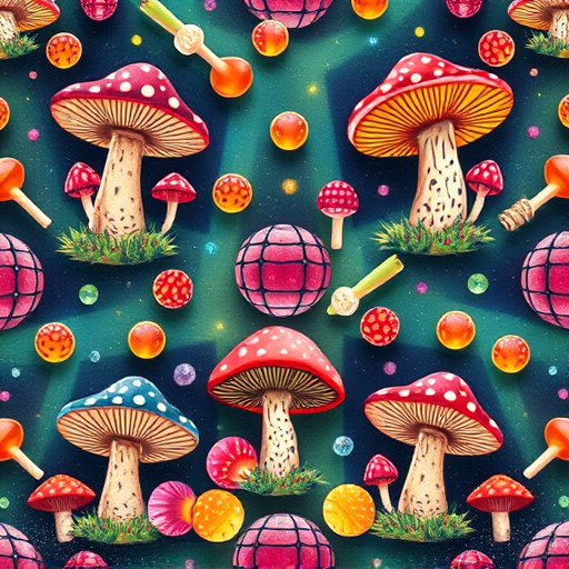 Artistic Magic Mushroom Gummies Patterns