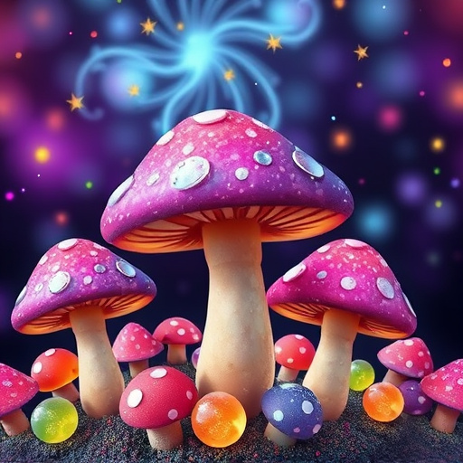 Artistic Magic Mushroom Gummies Patterns