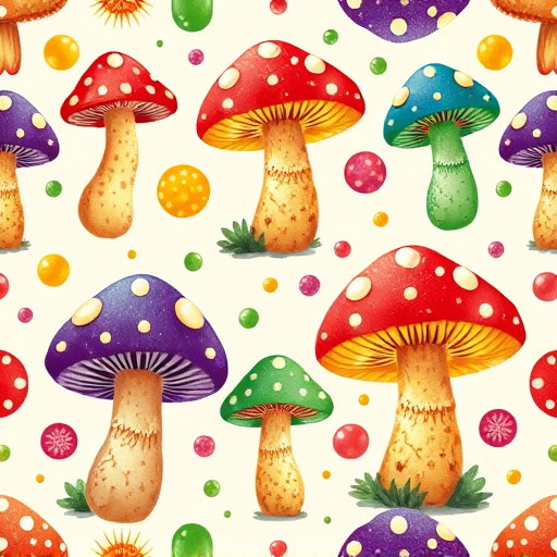 Artistic Magic Mushroom Gummies Patterns