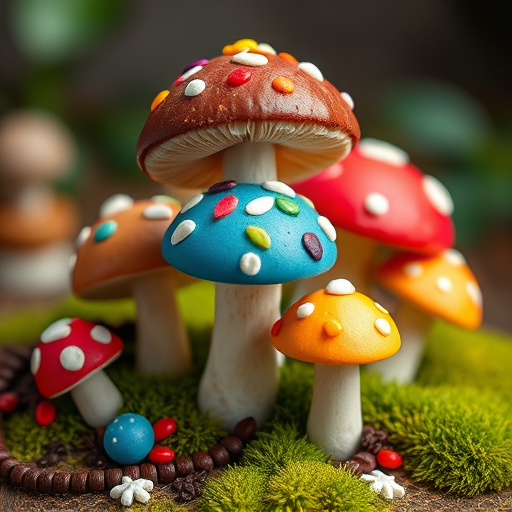 Colorful Magic Mushroom Chocolates