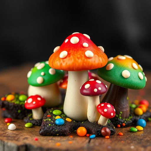 Colorful Magic Mushroom Chocolates