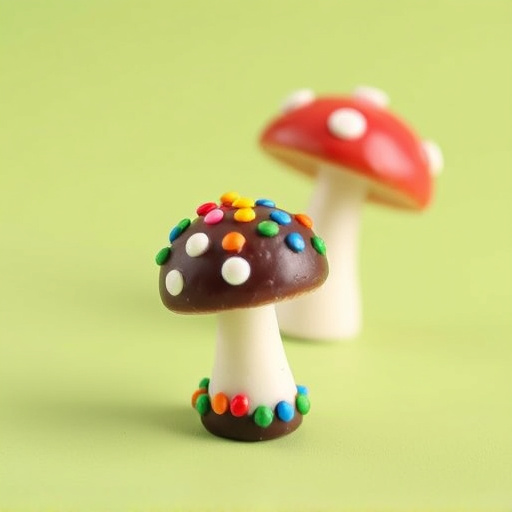 Colorful Magic Mushroom Chocolates