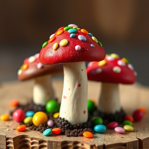 Colorful Magic Mushroom Chocolates