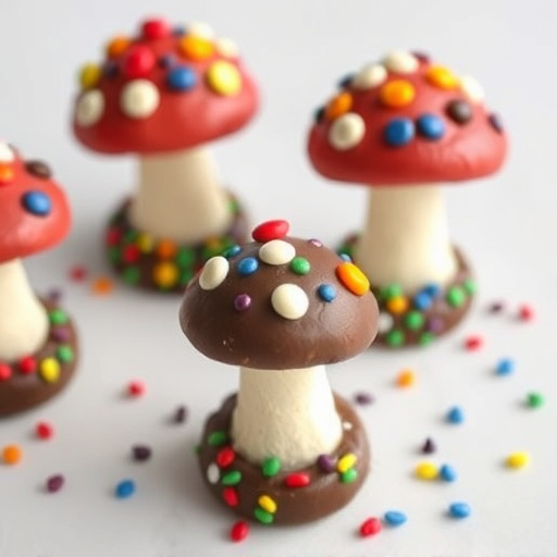 Colorful Magic Mushroom Chocolates