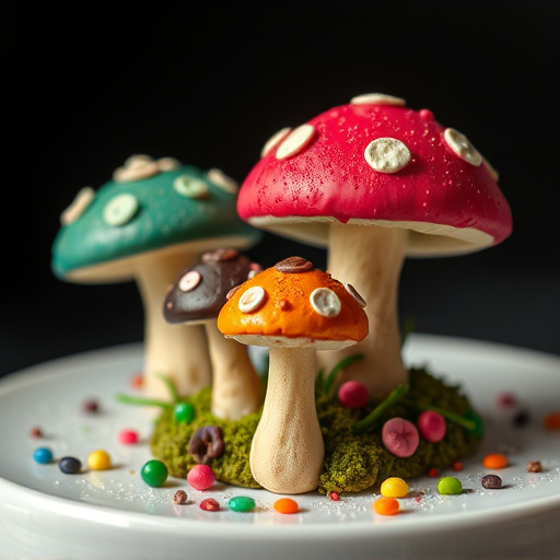 Colorful Magic Mushroom Chocolates