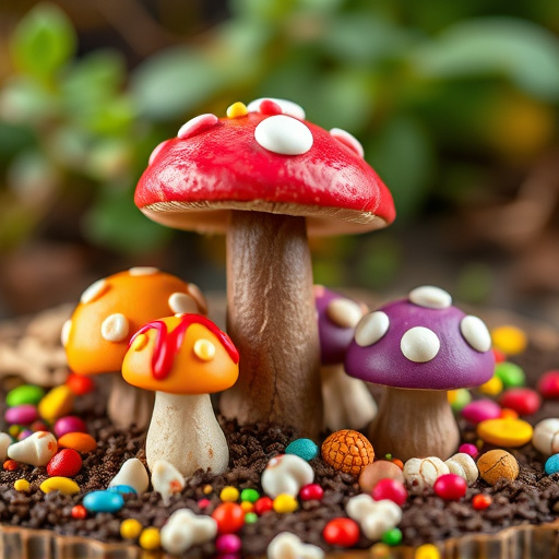 Colorful Magic Mushroom Chocolates