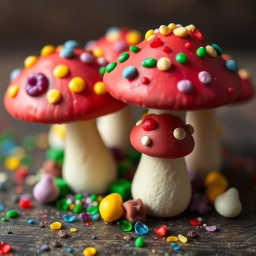 Colorful Magic Mushroom Chocolates