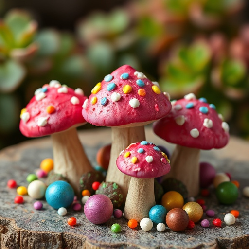 Colorful Magic Mushroom Chocolates