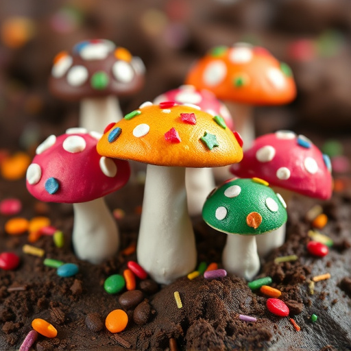 Colorful Magic Mushroom Chocolates