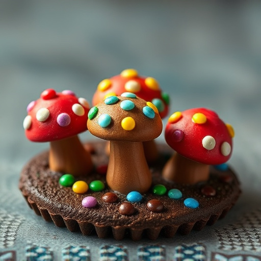 Colorful Magic Mushroom Chocolates