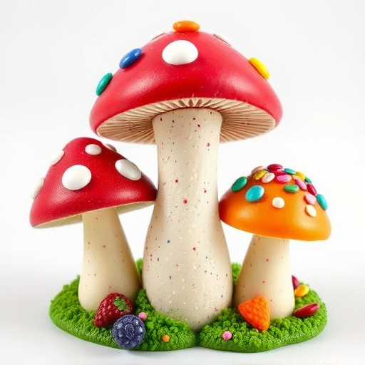 Colorful Magic Mushroom Chocolates