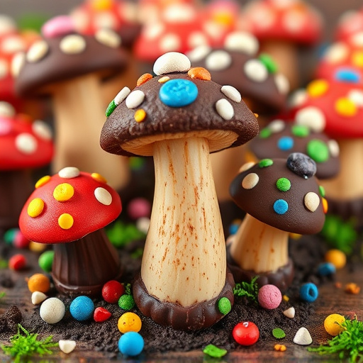 Colorful Magic Mushroom Chocolates