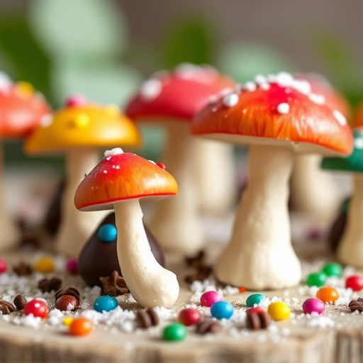 Colorful Magic Mushroom Chocolates