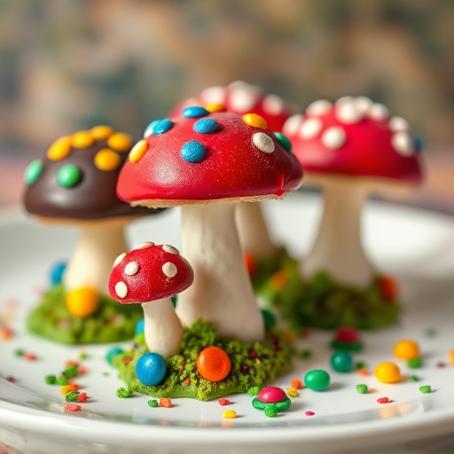 Colorful Magic Mushroom Chocolates