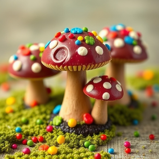 Colorful Magic Mushroom Chocolates