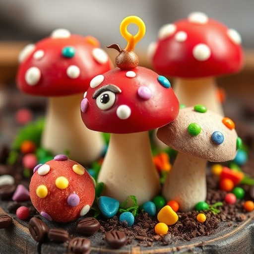 Colorful Magic Mushroom Chocolates