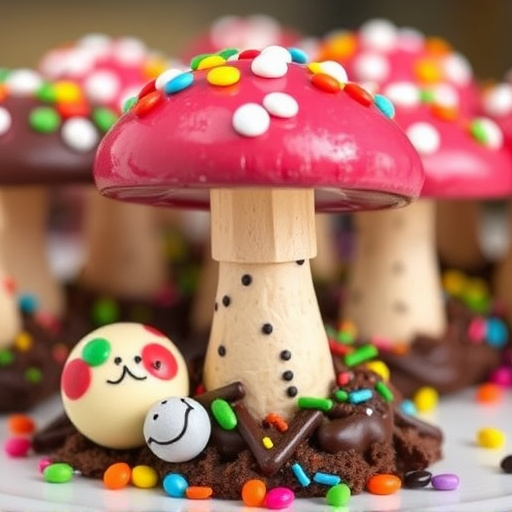 Colorful Magic Mushroom Chocolates