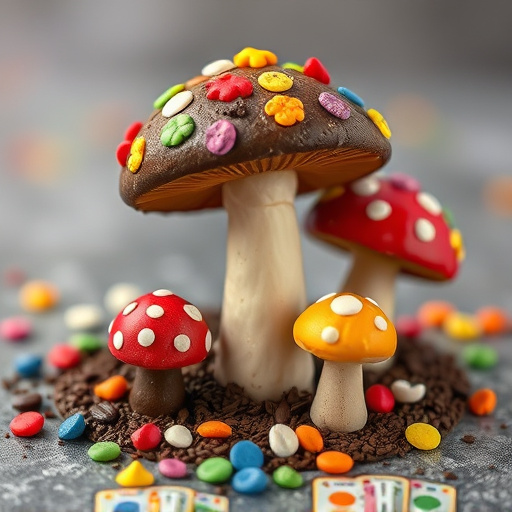 Colorful Magic Mushroom Chocolates