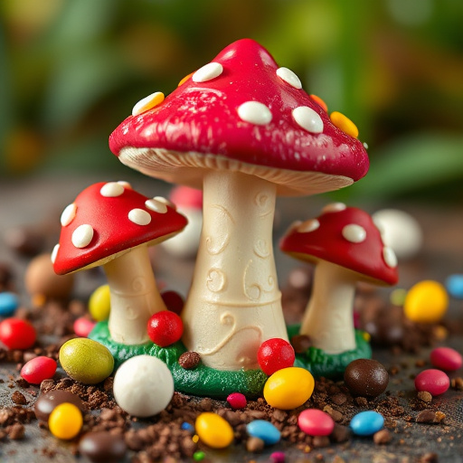 Colorful Magic Mushroom Chocolates