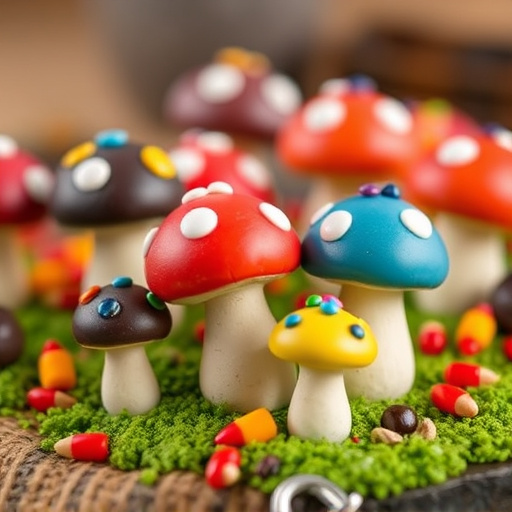 Colorful Magic Mushroom Chocolates