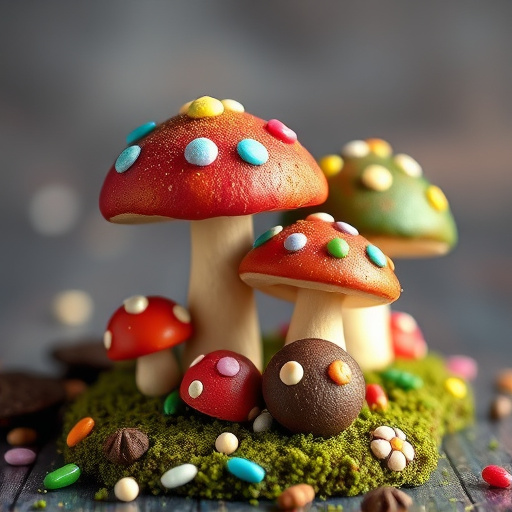 Colorful Magic Mushroom Chocolates