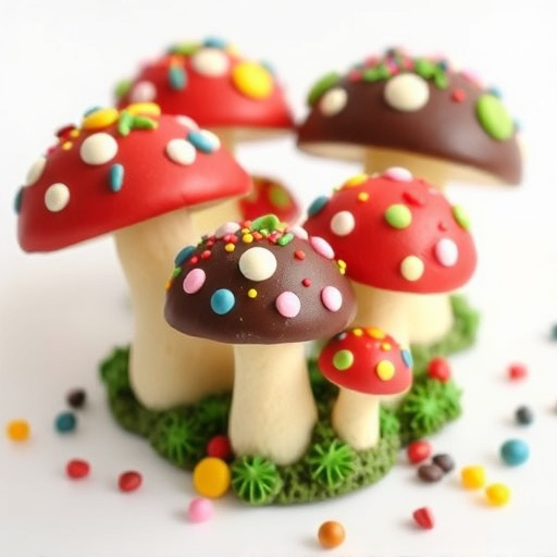 Colorful Magic Mushroom Chocolates