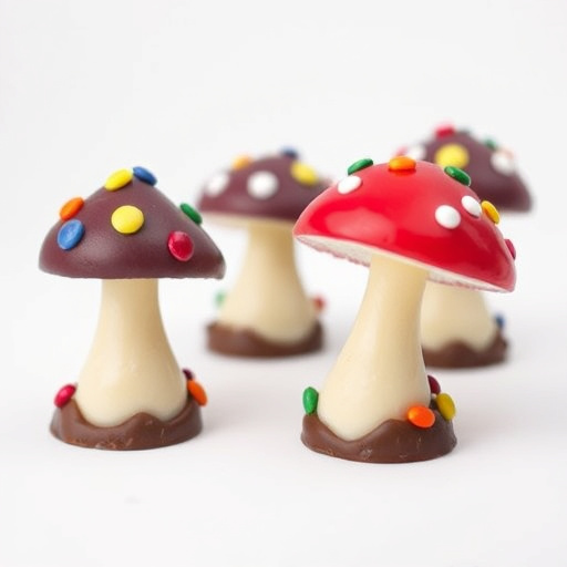 Colorful Magic Mushroom Chocolates