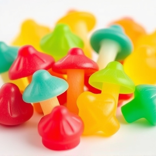 Colorful Magic Mushroom Gummies
