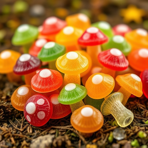 Colorful Magic Mushroom Gummies