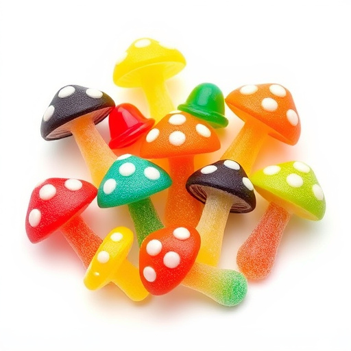 Colorful Magic Mushroom Gummies