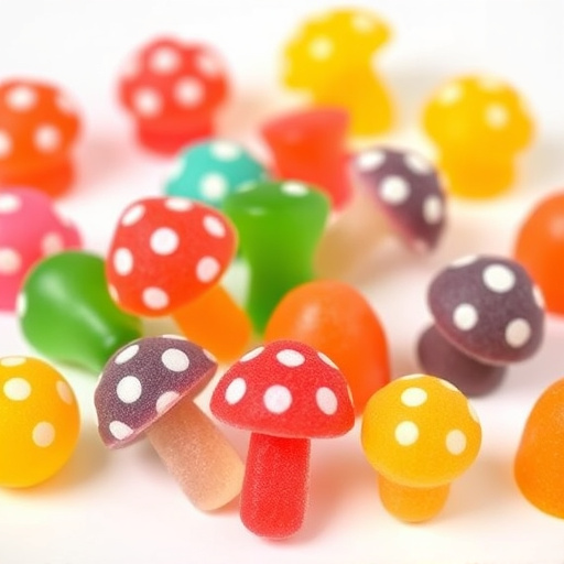 Colorful Magic Mushroom Gummies