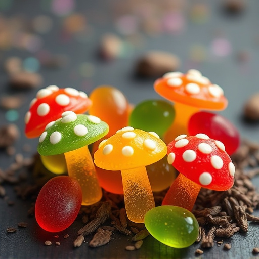 Colorful Magic Mushroom Gummies