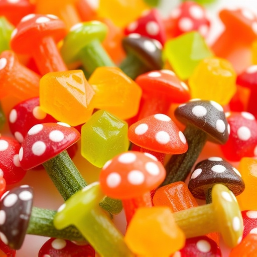 Colorful Magic Mushroom Gummies