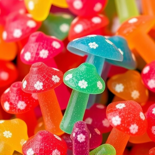 Colorful Magic Mushroom Gummies