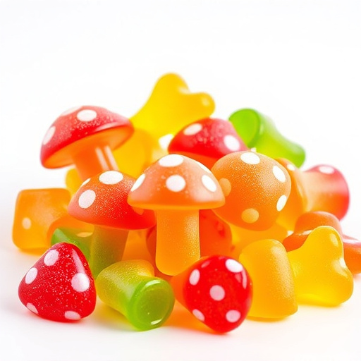 Colorful Magic Mushroom Gummies