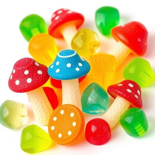 Colorful Magic Mushroom Gummies