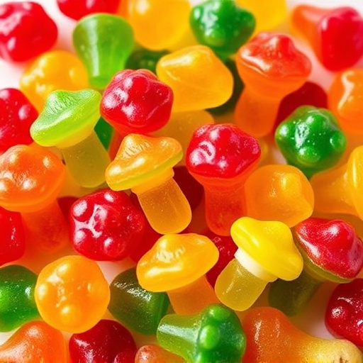 Colorful Magic Mushroom Gummies