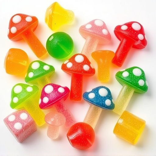 Colorful Magic Mushroom Gummies