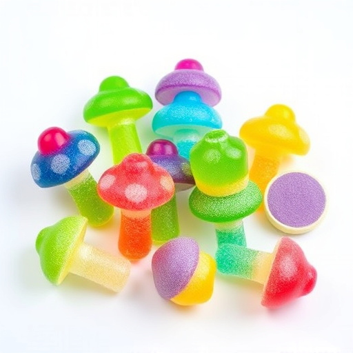 Colorful Magic Mushroom Gummies