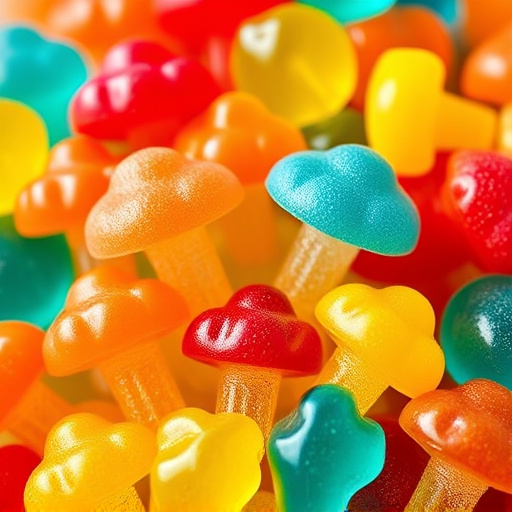 Colorful Magic Mushroom Gummies