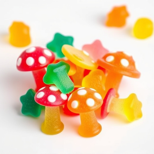 Colorful Magic Mushroom Gummies