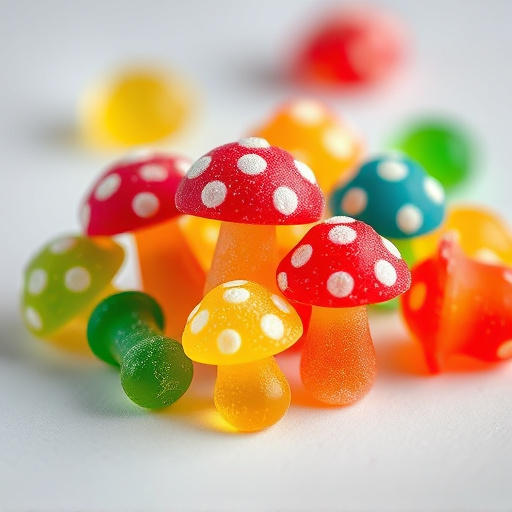 Colorful Magic Mushroom Gummies