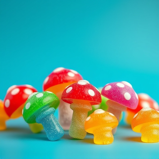 Colorful Magic Mushroom Gummies